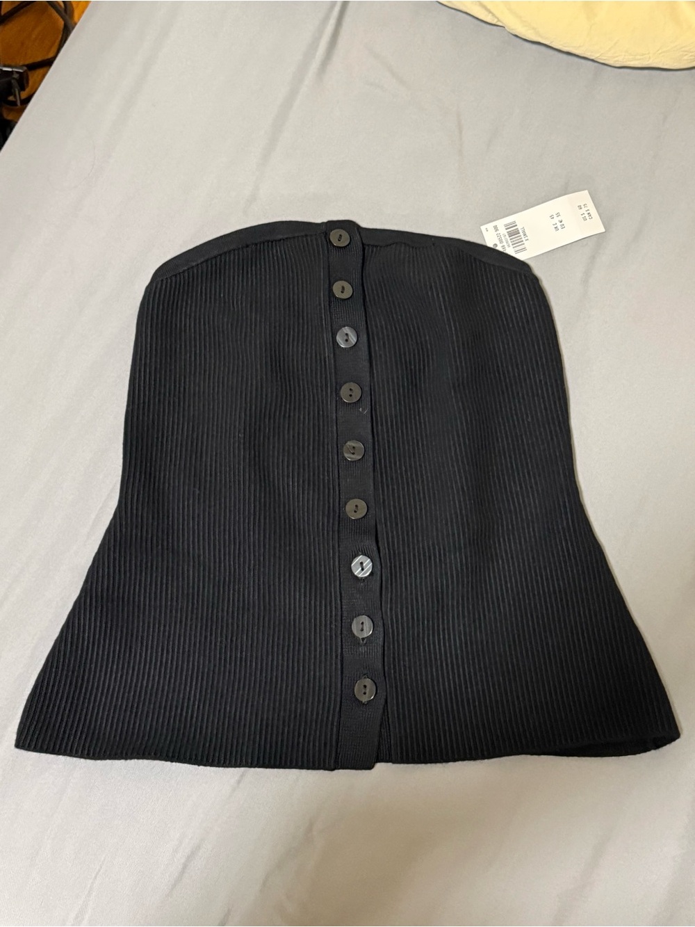 Abercrombie & Fitch Ottoman Button-Front Tube Top
